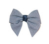 Navy & White Glen Plaid Hair Bow