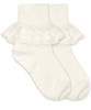 Ivory Fancy Lace Socks