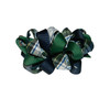 Navy, White & Hunter Green Plaid Loopy Hair Bow