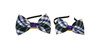 Purple, White & Black Plaid Bow Headband