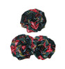 Black, Red & Green Plaid Rosette Hair Clip