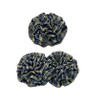 Navy, Gray & Yellow Gold Plaid 42 Rosette Hair Clip