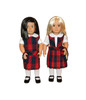Red, Navy & Blue Plaid 18" Doll Uniform Set