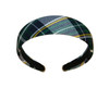 Green, Navy, Yellow & White Plaid 1.5" Headband