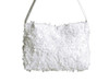 Girl's White Floral Tulle Purse
