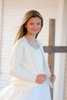 Girl's Ivory Cardigan Sweater