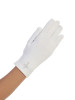 Girl's Pearl Cross White Satin Gloves