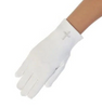 Girl's Pearl Cross White Gloves