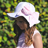 White & Pink Bow Sun Hat