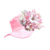 Pale Pink Sun Hat With White Peony