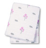 Pink Hippo Muslin Cotton Swaddling Blanket