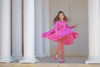 Pink Handkerchief Dress & Legging Set