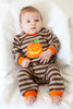 Boy's Halloween Pumpkin Romper