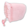 Pink Smocked Bonnet