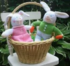 12" Soft Knit Boy or Girl Bunny