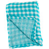 Aqua Reversible Muslin Cotton Swaddling Blanket