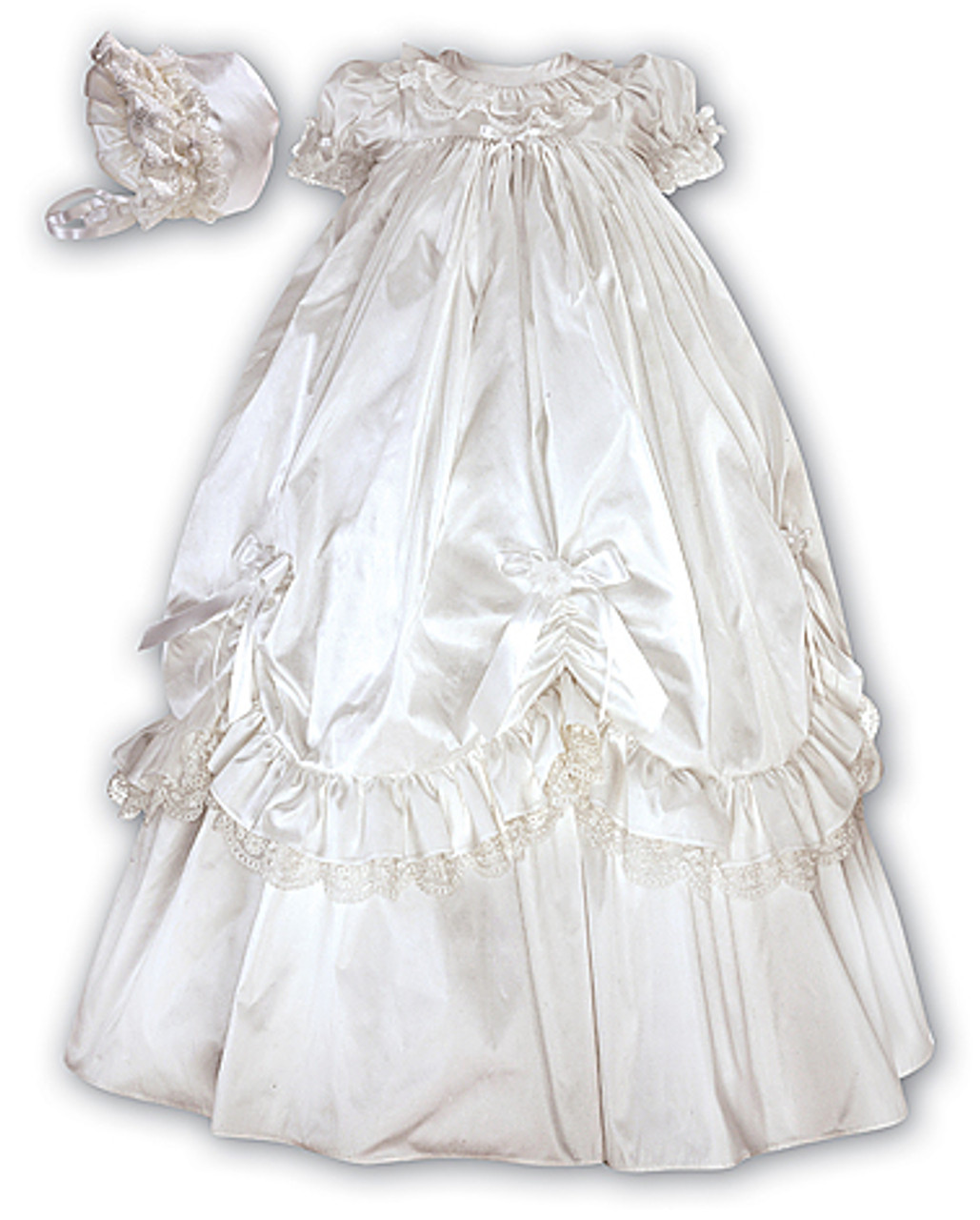 Girl's Silk Christening Gown