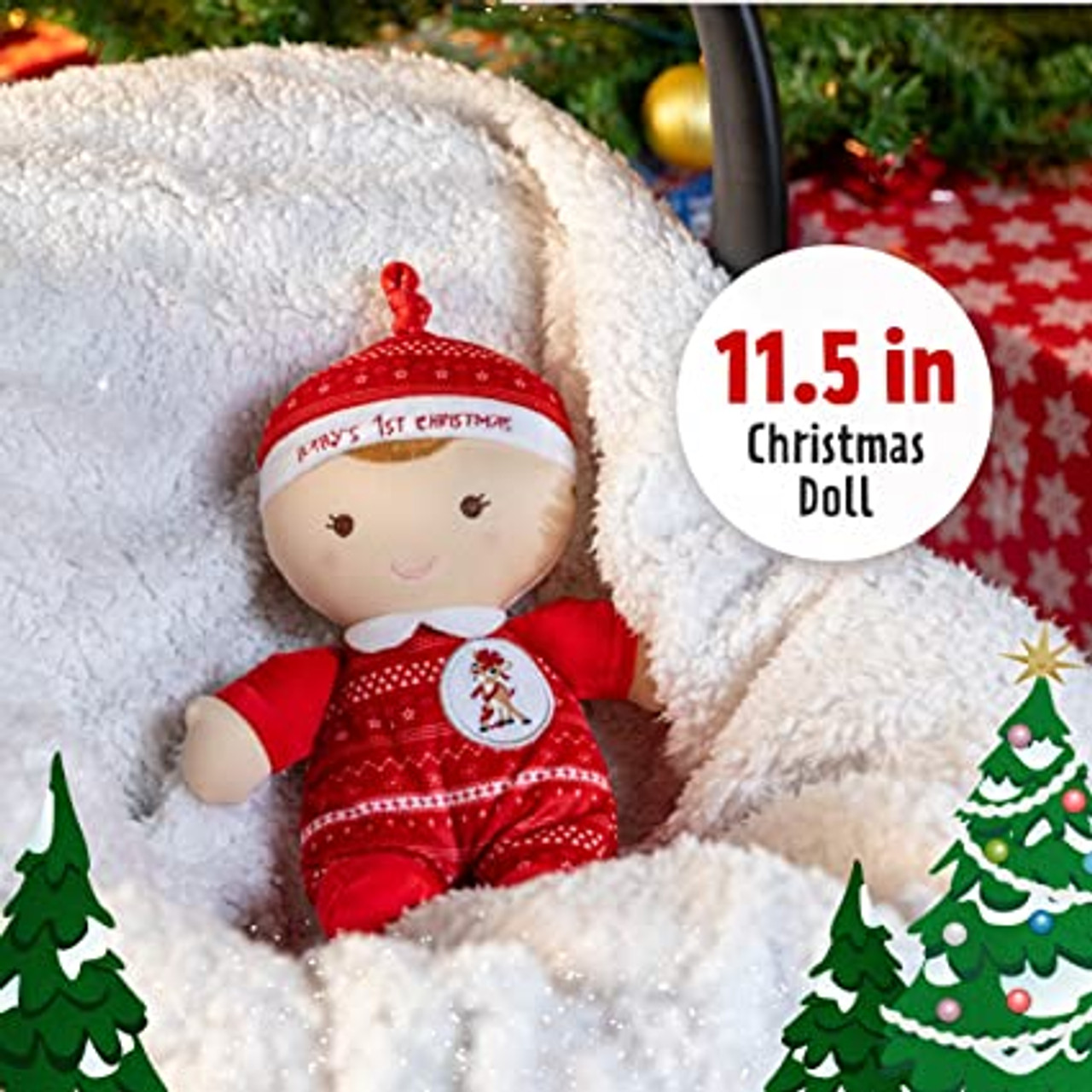 Rudolph the Red-Nosed Reindeer® Baby’s First Christmas Doll