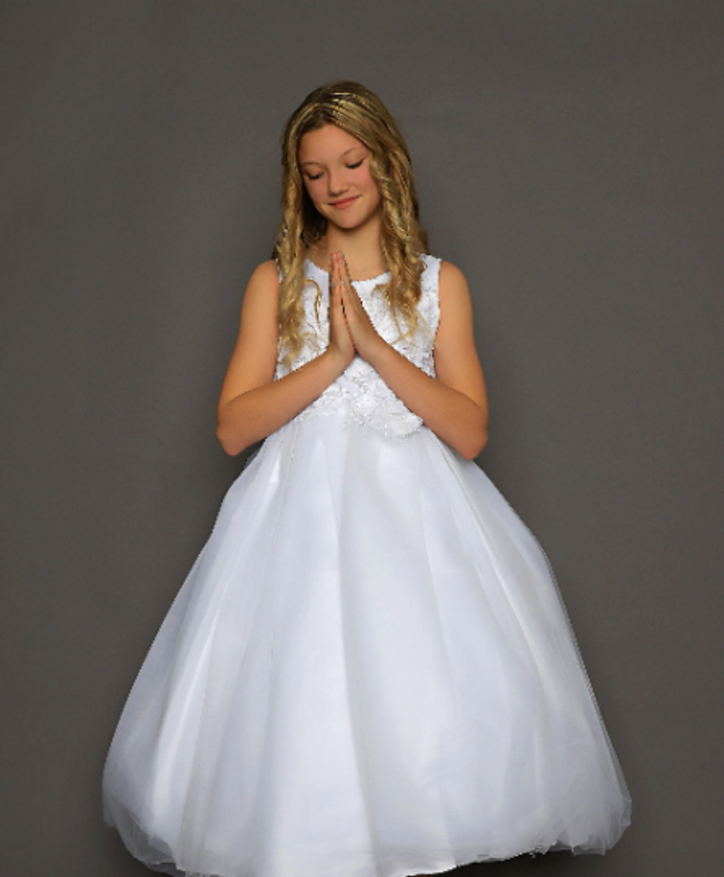 Erin White or Ivory Communion Dress