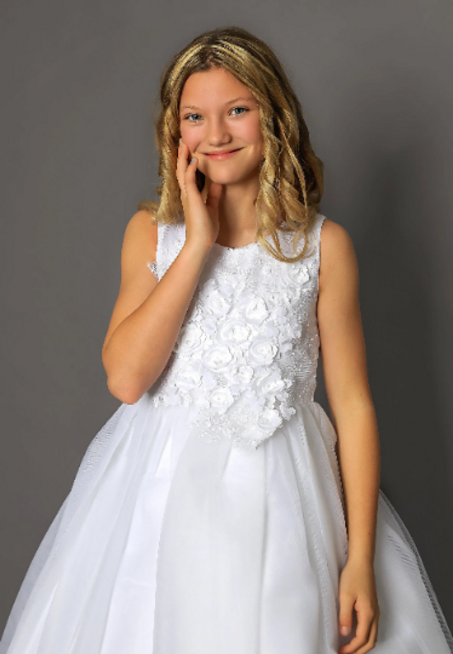 Erin White or Ivory Communion Dress