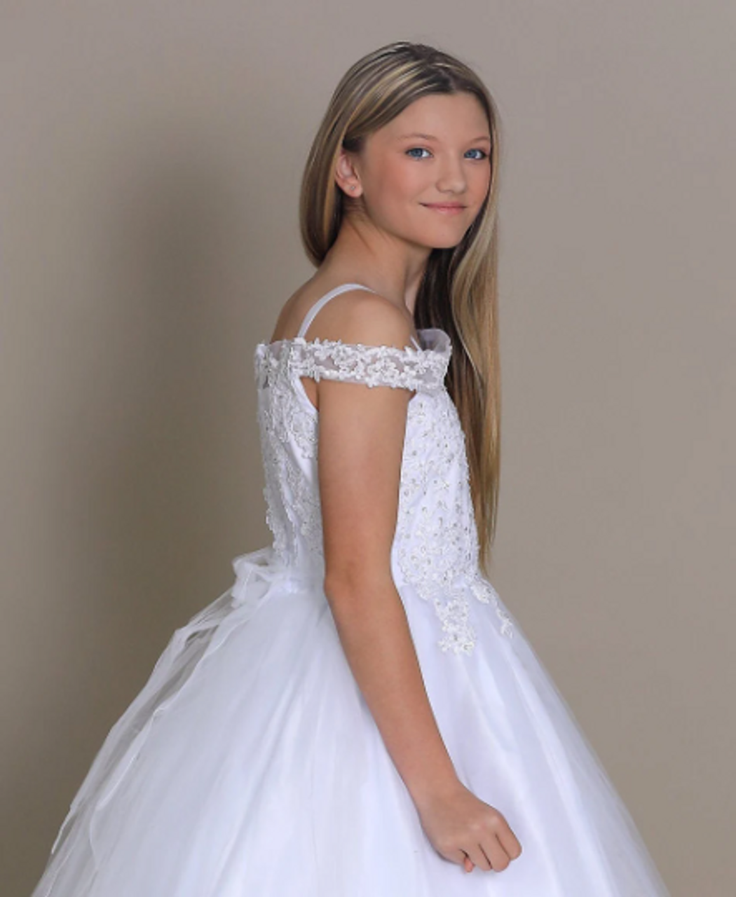 Daisy White or Ivory Communion Dress