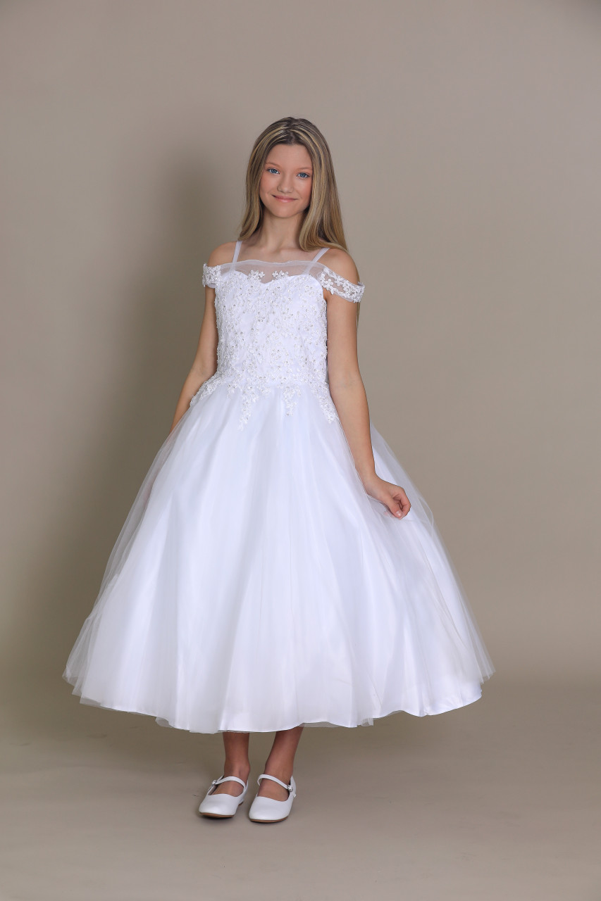 Daisy White or Ivory Communion Dress