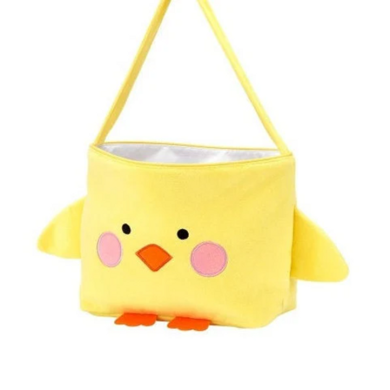 Soft Plush Yellow Chick Basket