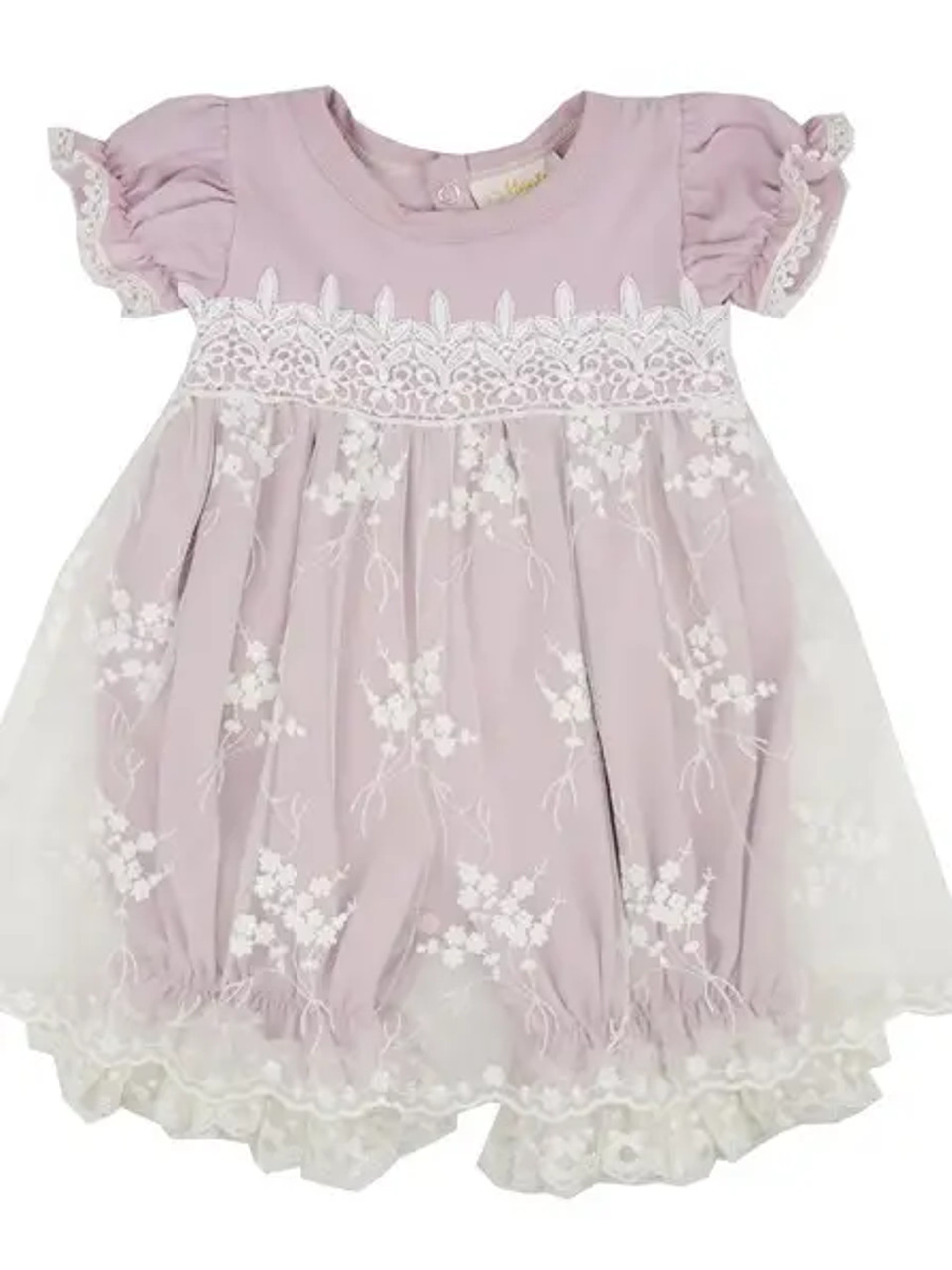 Lilac Mist Infant Girls Bubble Dress