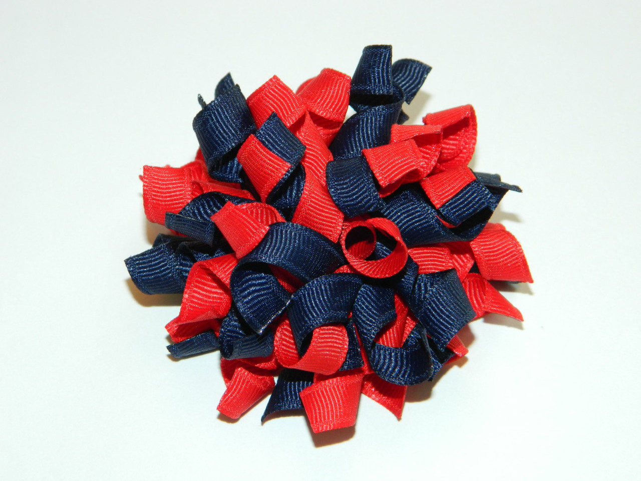 Navy & Red Korker Hair Bow - School Uniform Hair Bow, Navy School Uniform Hair Bow, Uniform Hair Bow, Uniform Headband, Korkers, School Bows