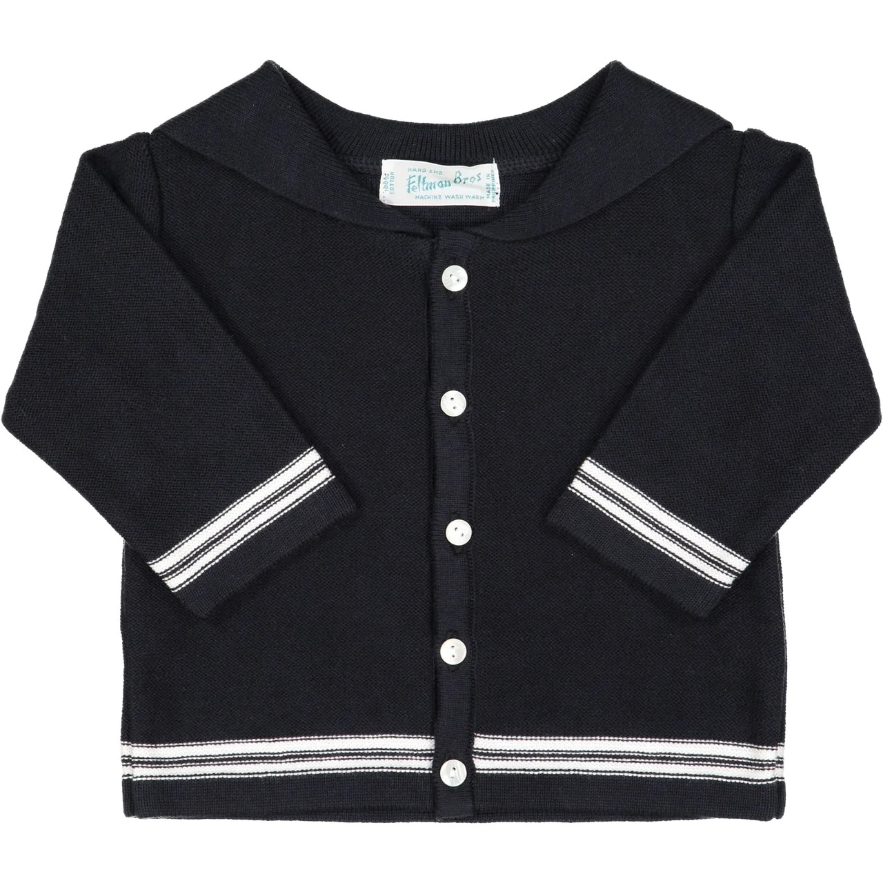 Sailor Knit Cardigan - Navy