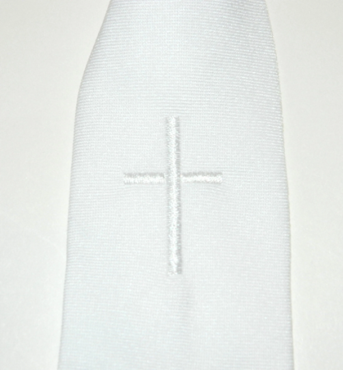 Boy's 1st Communion White Cross Tie