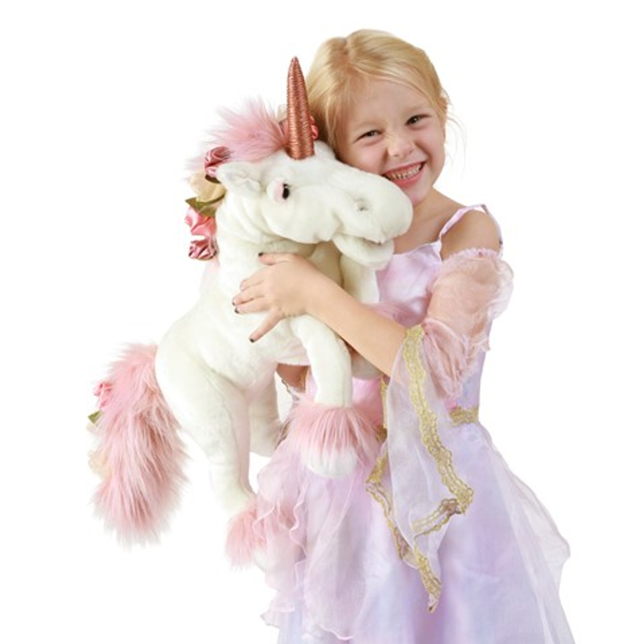 Music Box Unicorn Hand Puppet