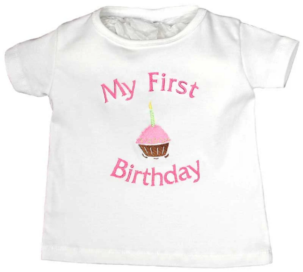 Girl's My First Birthday Hot Pink T Shirt