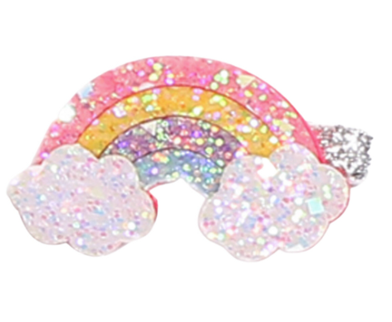 Glitter Rainbow Hair Clip