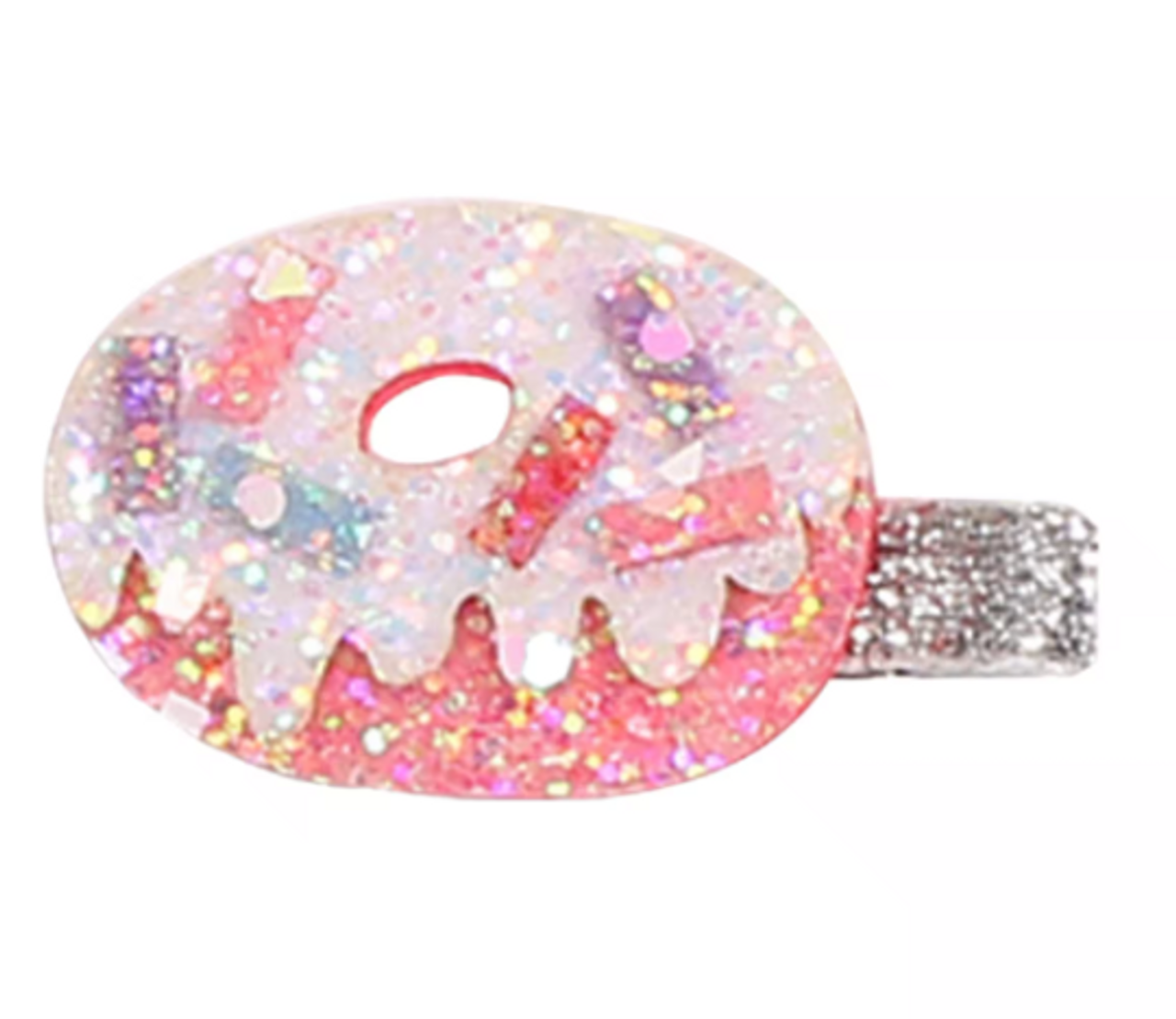 Glitter Doughnut Hair Clip