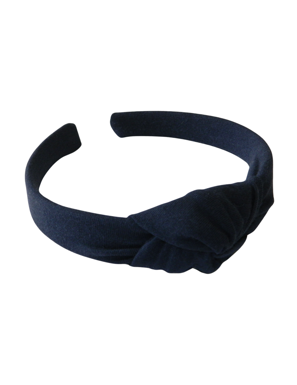 Navy Top Knot Headband