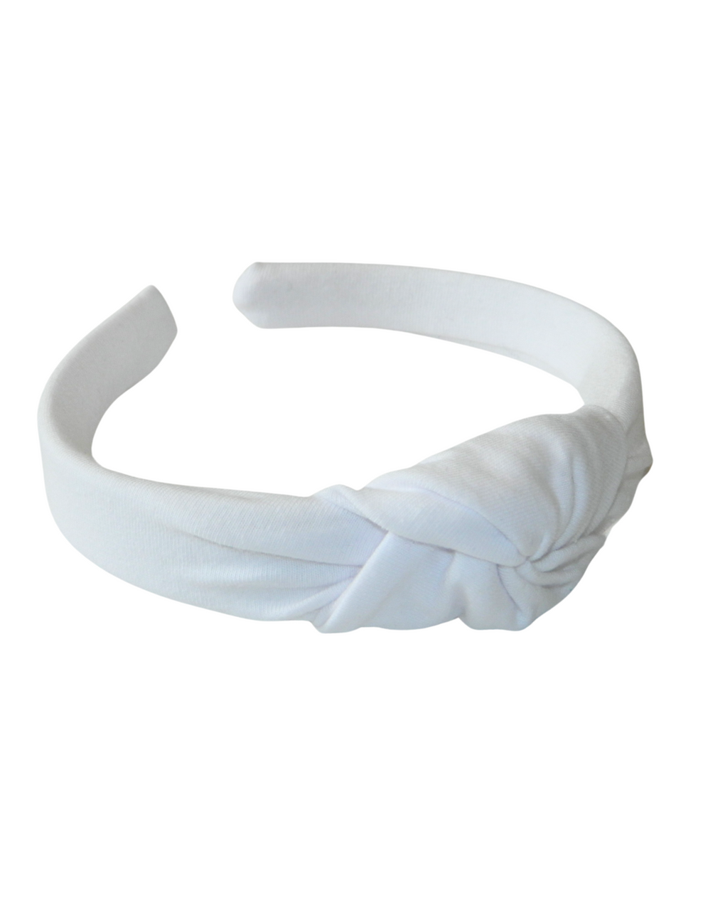 White Top Knot Headband