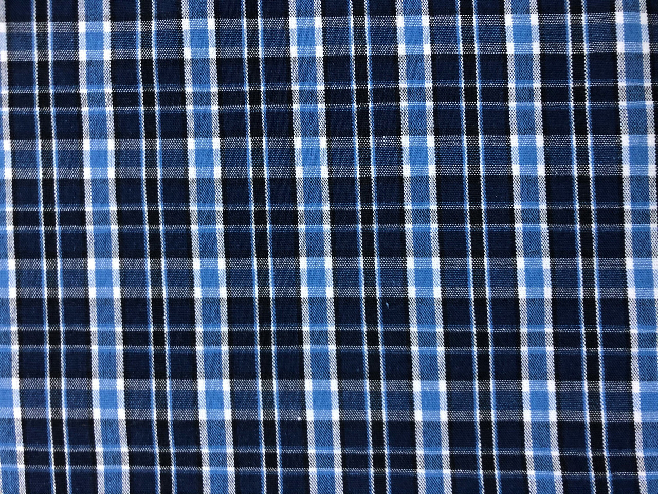 Navy & Blue Plaid 120 Pigtail Bows