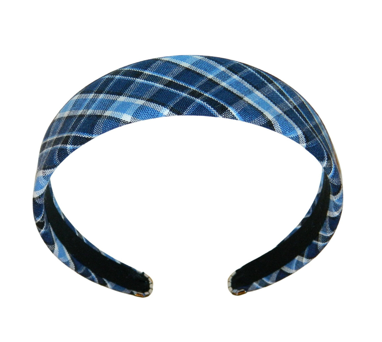 Navy & Blue Plaid 120 1.5" Headband