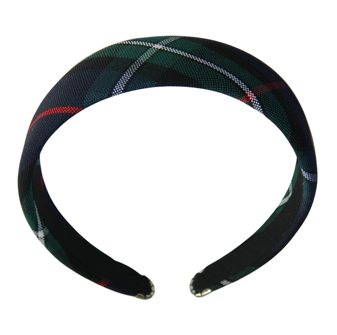 Navy, Hunter, Red & White Plaid 1.5" Headband