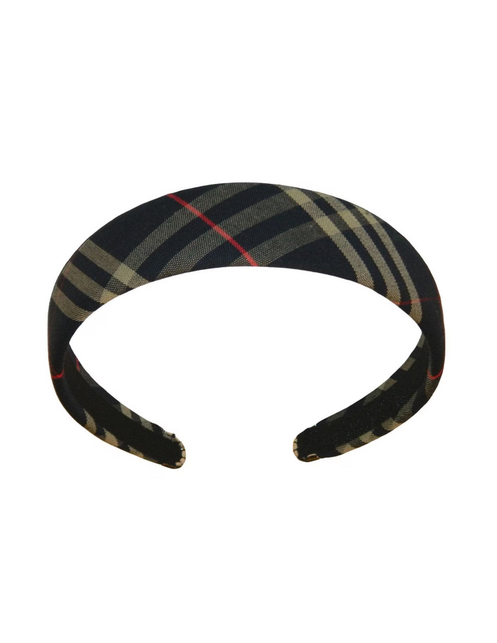 Navy & Tan Plaid 1.5" Headband
