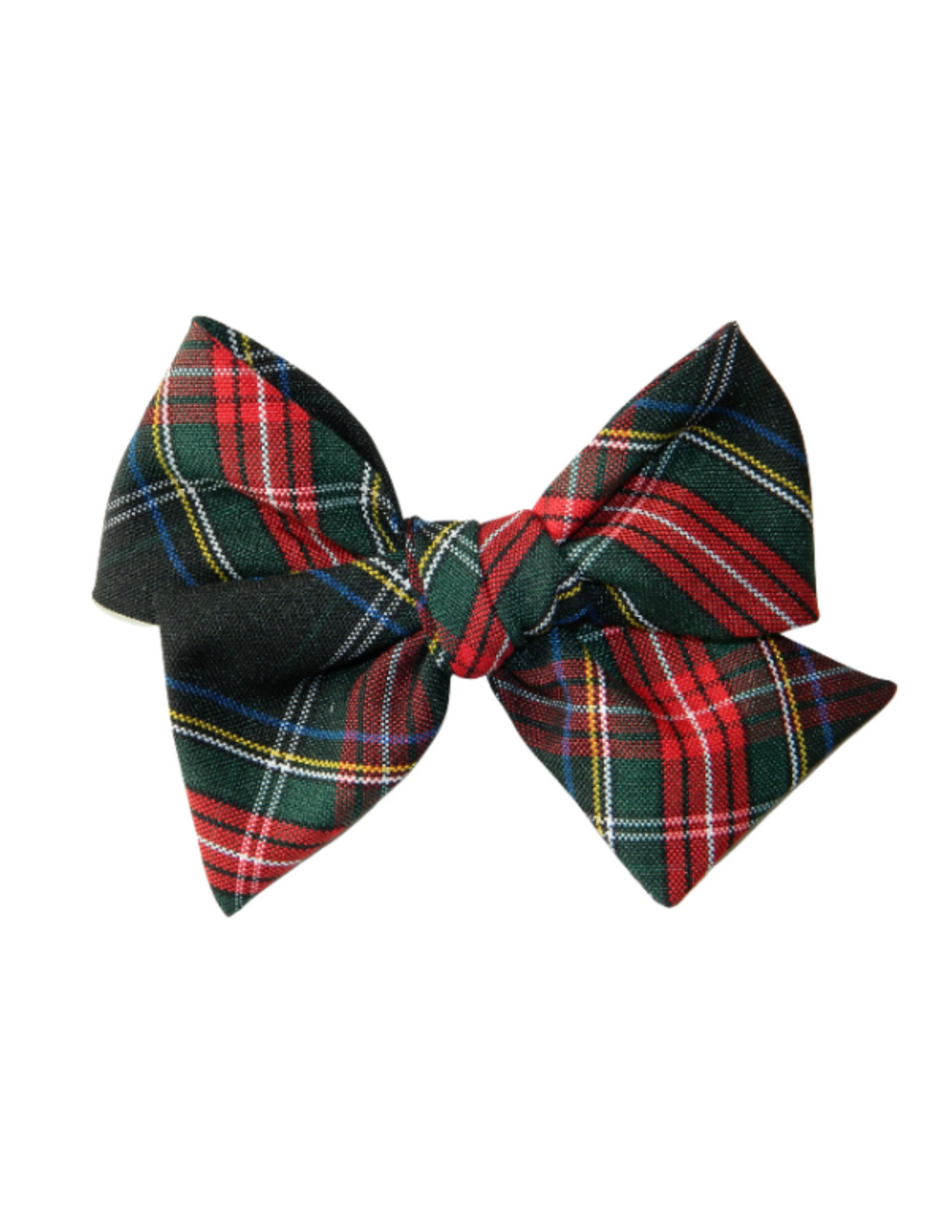 Black, Red & Green Plaid Butterfly Bow