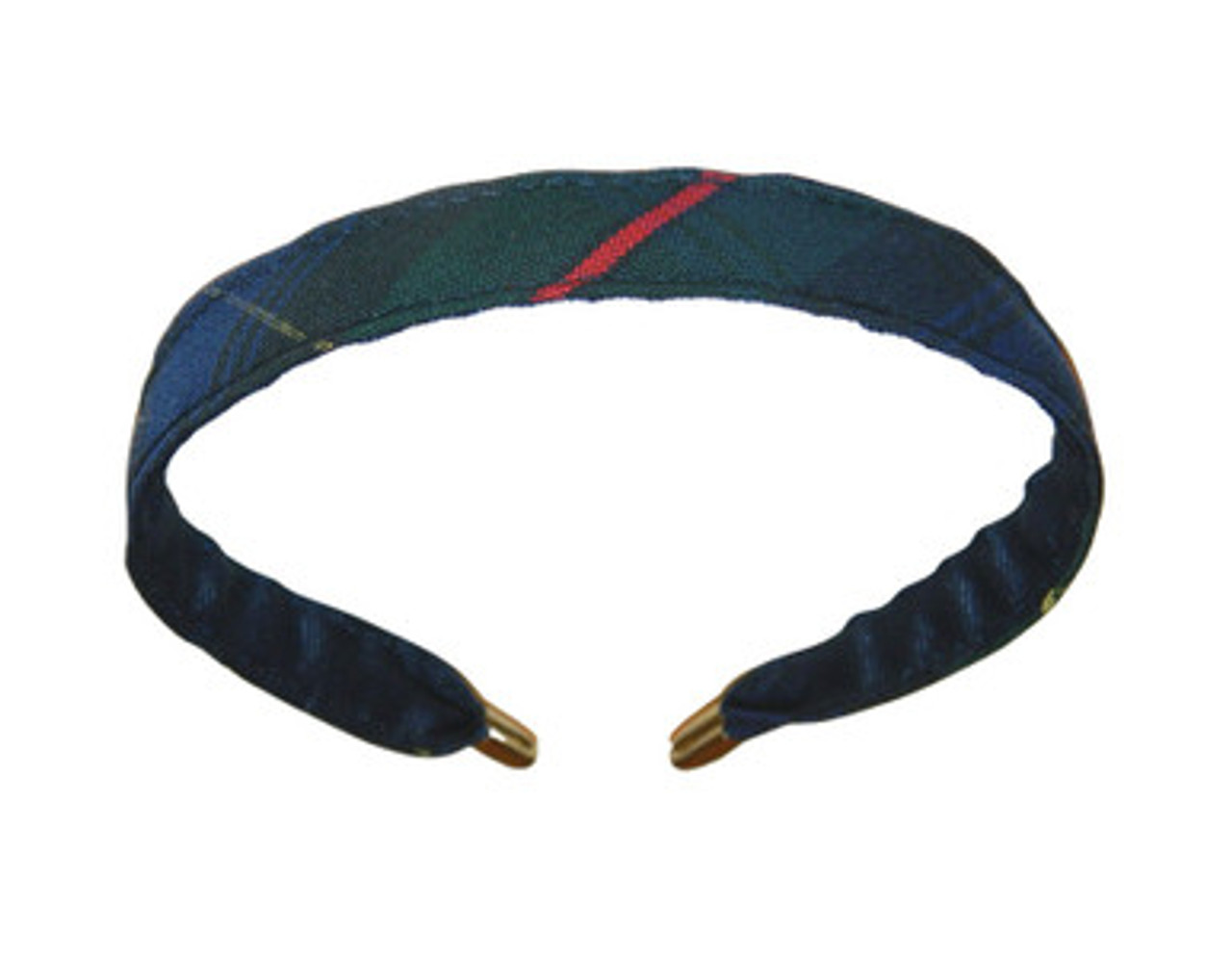 Navy, Hunter Green, Red & Yellow Plaid 55 Thin Headband