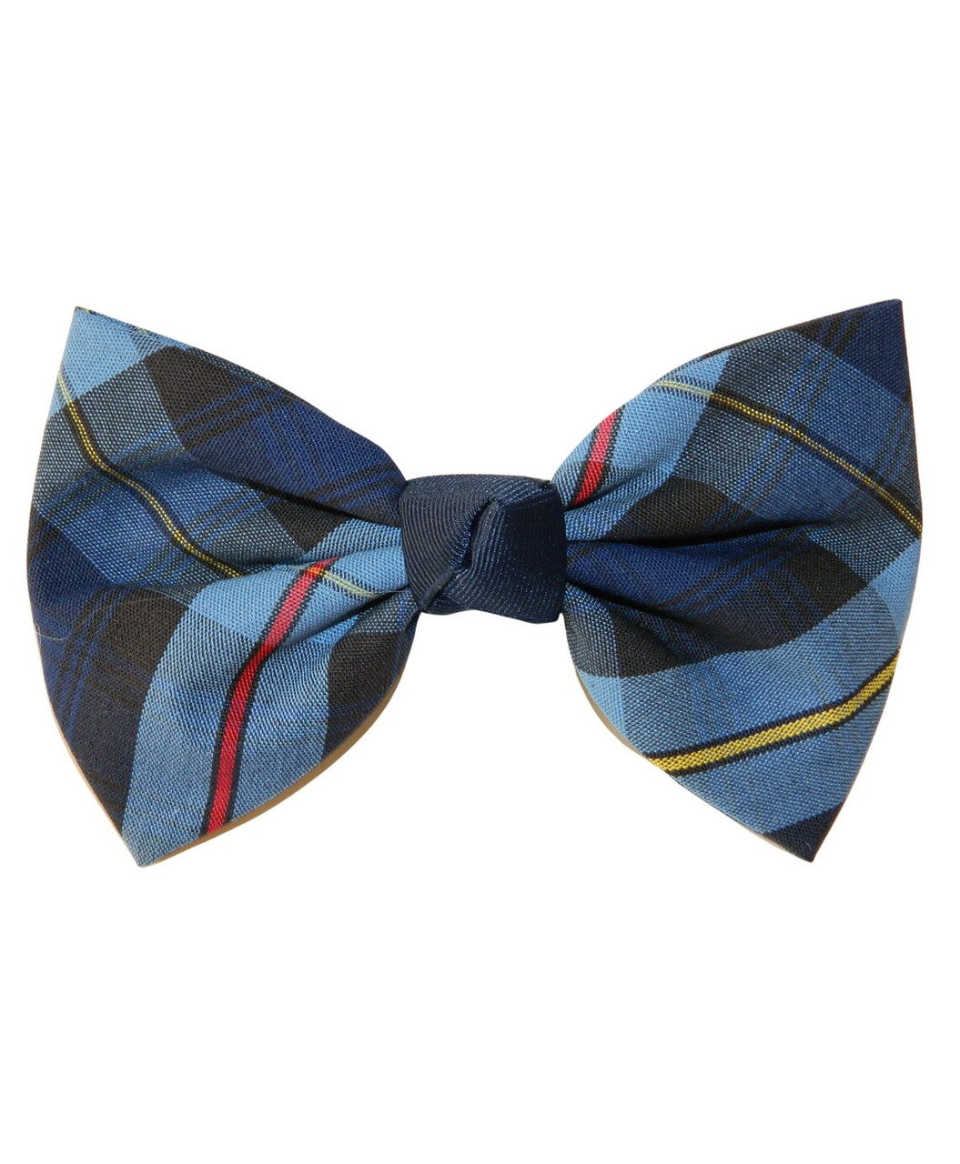 Navy, Red & Yellow Plaid Kennedy Hair Bow