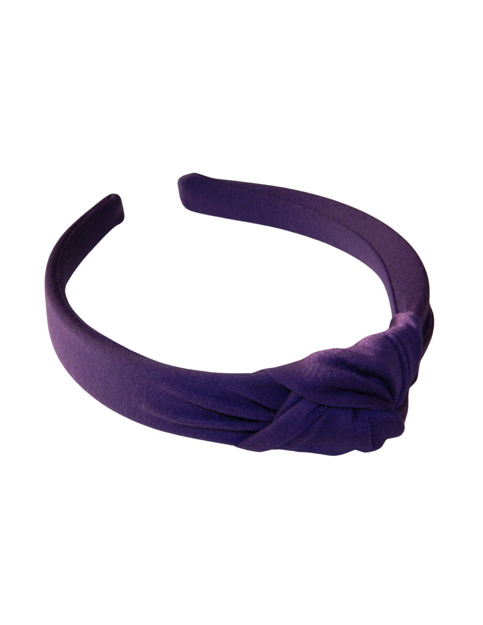Purple Top Knot Headband