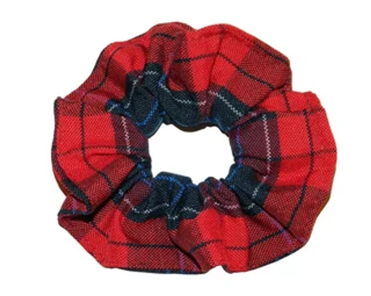 Red, Navy & Blue Plaid 94 Scrunchie