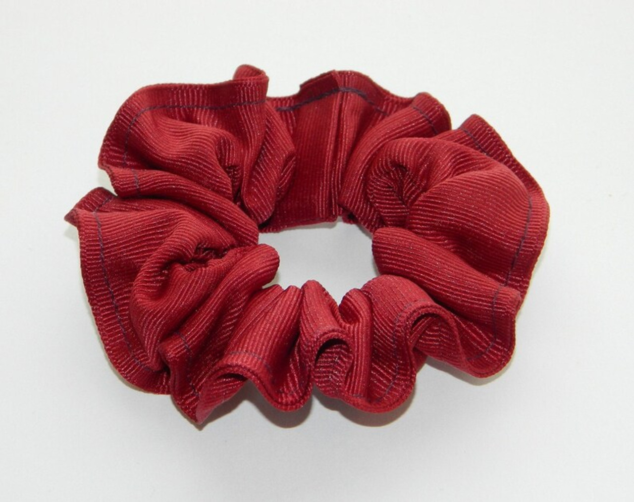 Maroon Ribbon Hair Scrunchie