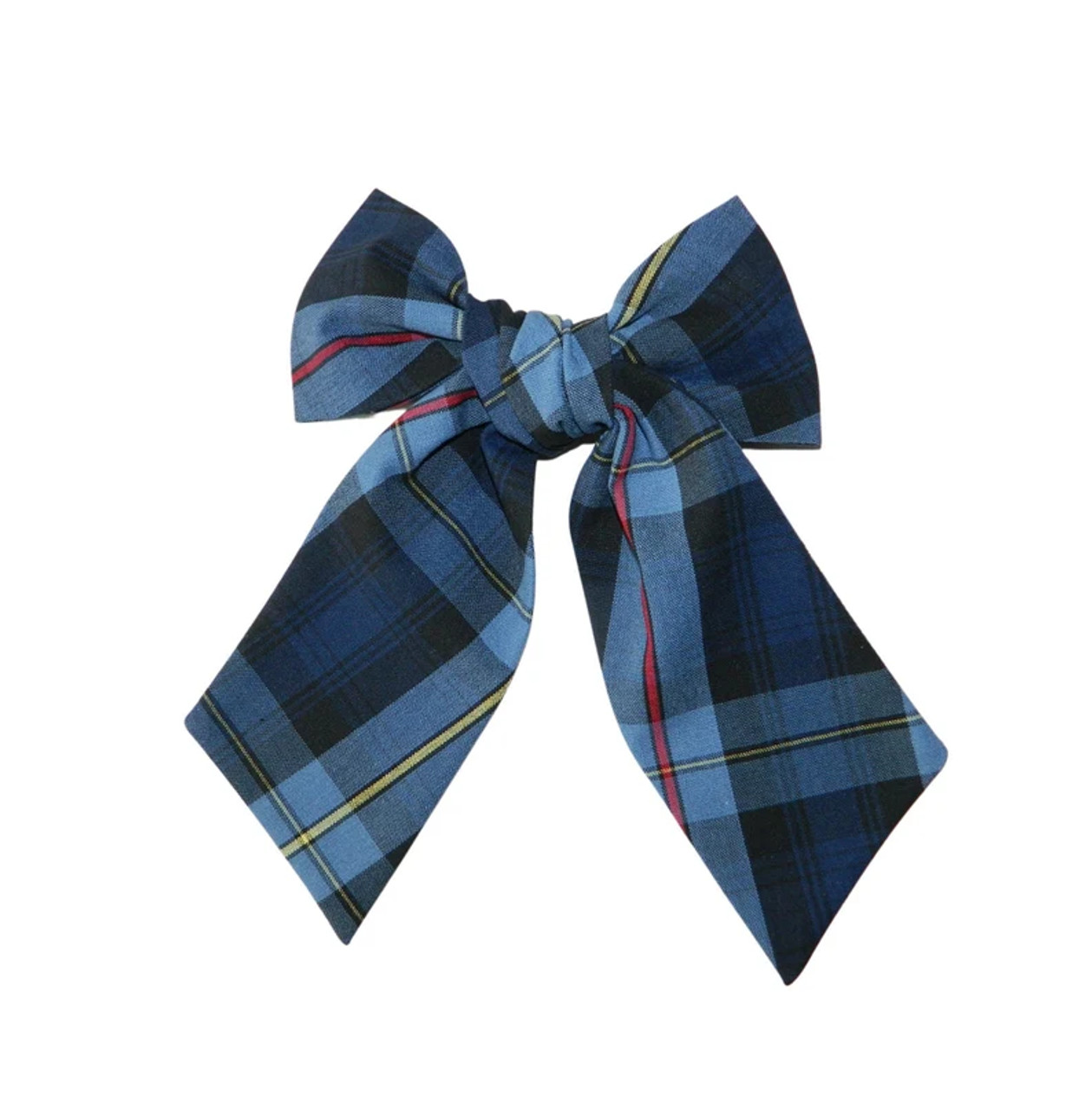 Navy, Red & Yellow Plaid Shanna Hair Bow