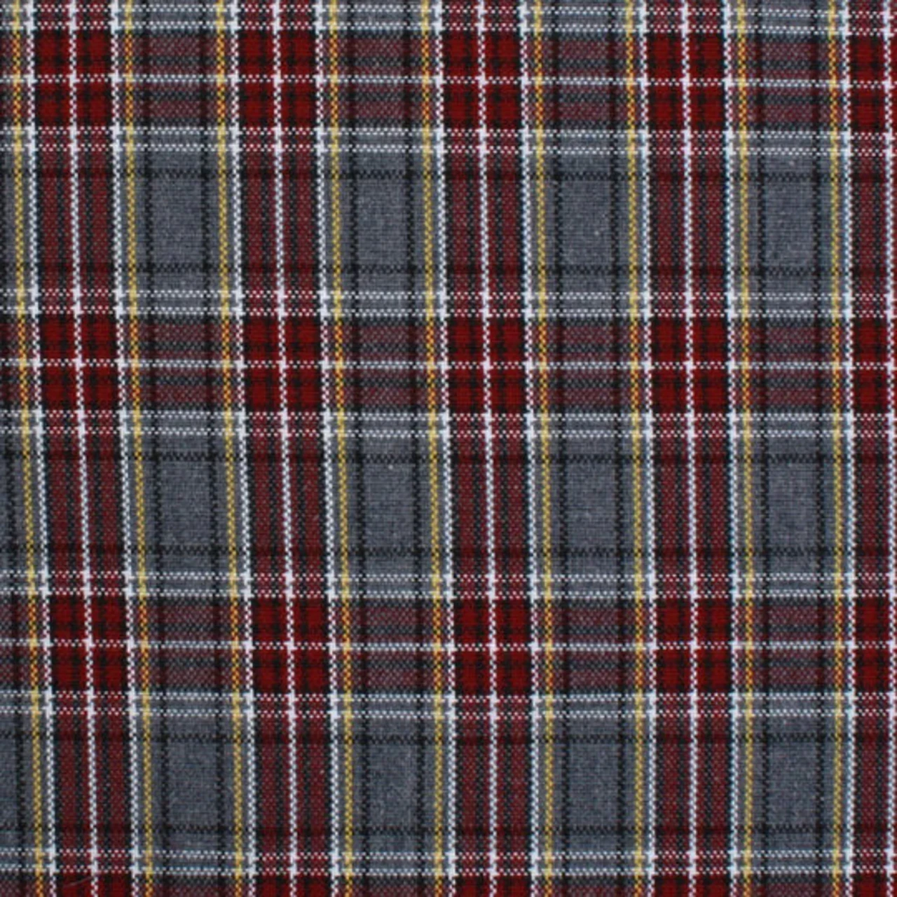 Burgundy, Gray & Gold Plaid 43 Lena Headband