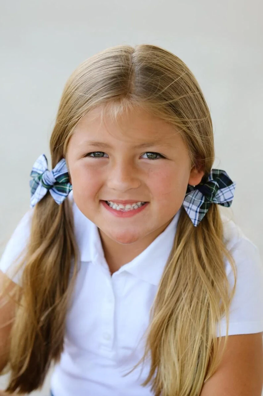 Burgundy Butterfly Pigtail Bows